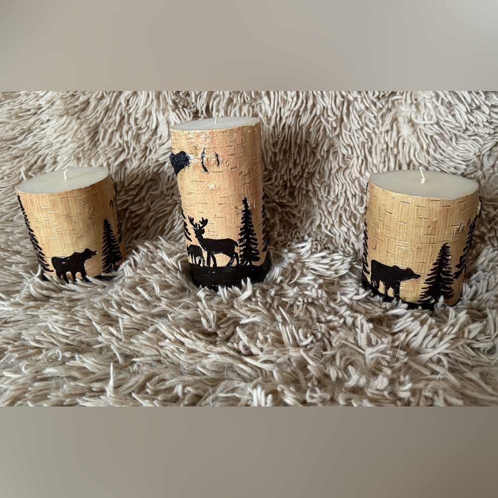 Outdoor themed candles